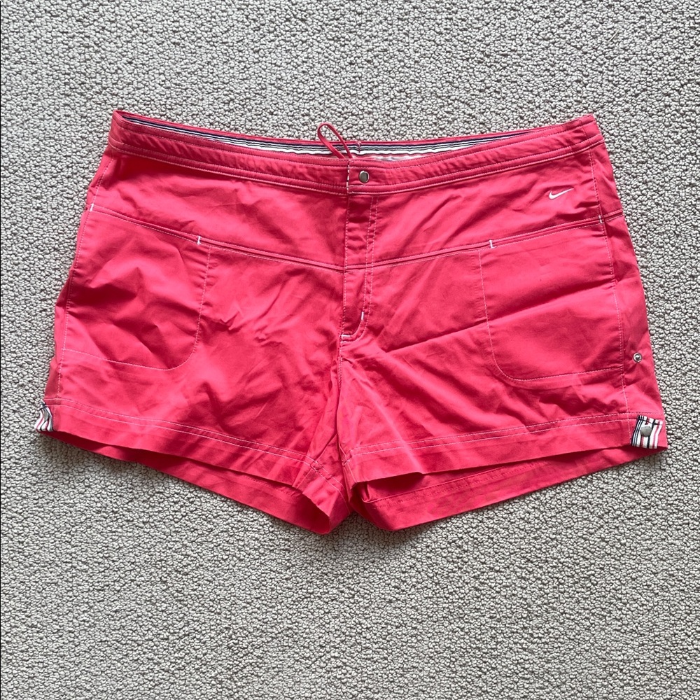 Nike Women's Vibrant Pink/Coral Athletic Shorts